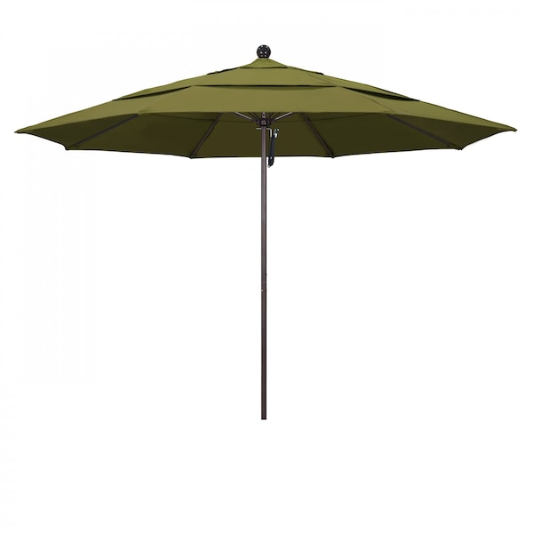 March Patio Umbrella, Octagon, 107" H, Pacifica Fabric, Palm ALTO118117-SA21-DWV