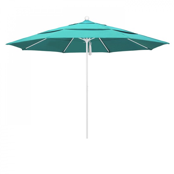 California Umbrella Patio Umbrella, Octagon, 107" H, Sunbrella Fabric, Aruba 194061001875 - main