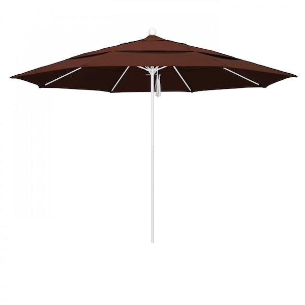 California Umbrella Patio Umbrella, Octagon, 107" H, Sunbrella Fabric, Bay Brown 194061001929 - main