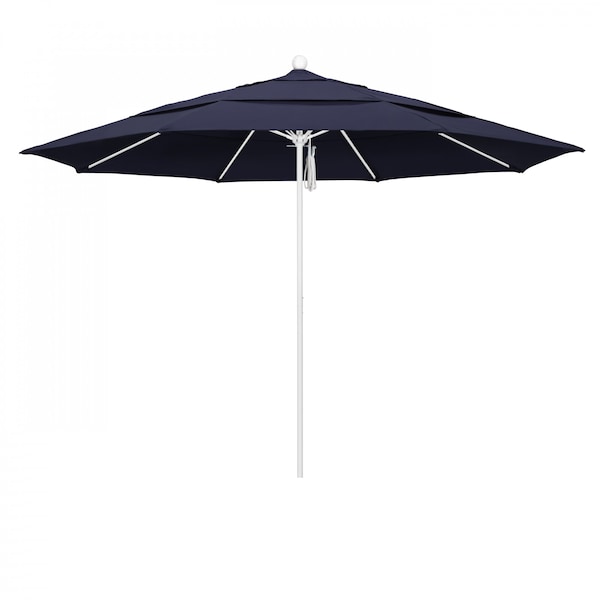 California Umbrella Patio Umbrella, Octagon, 107" H, Sunbrella Fabric, Navy 194061001936 - main