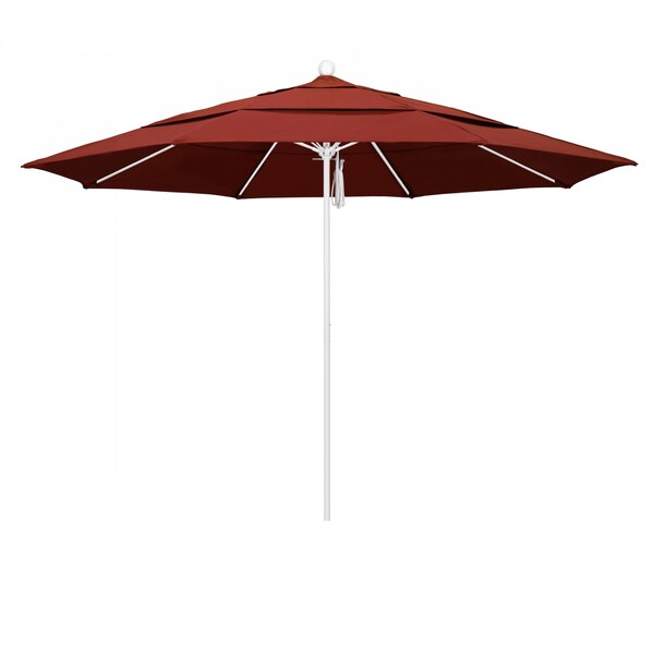 California Umbrella Patio Umbrella, Octagon, 107" H, Sunbrella Fabric, Terracotta 194061001943 - main