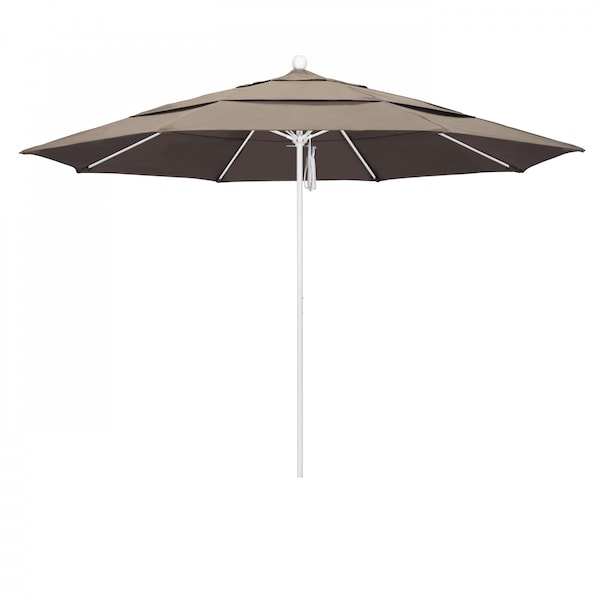 California Umbrella Patio Umbrella, Octagon, 107" H, Sunbrella Fabric, Taupe 194061001981 - main