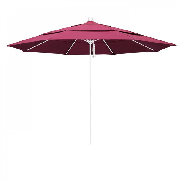 California Umbrella Patio Umbrella, Octagon, 107" H, Sunbrella Fabric, Hot Pink 194061001998 - main