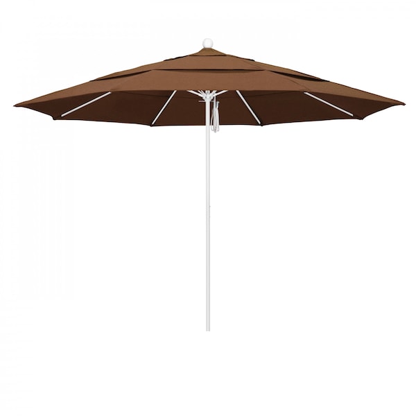 March Patio Umbrella, Octagon, 107" H, Sunbrella Fabric, Teak ALTO118170-5488-DWV