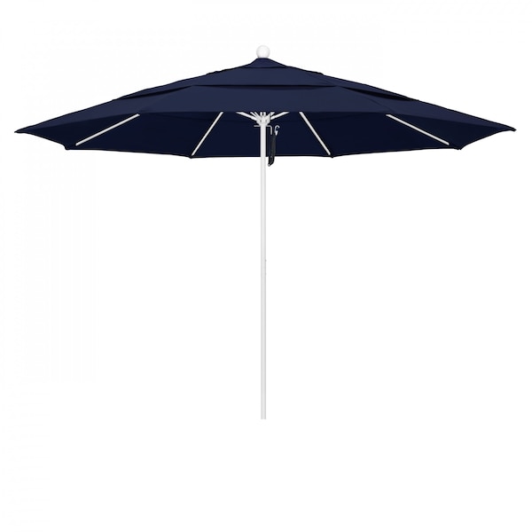California Umbrella Patio Umbrella, Octagon, 107" H, Olefin Fabric, Navy 194061002155 - main