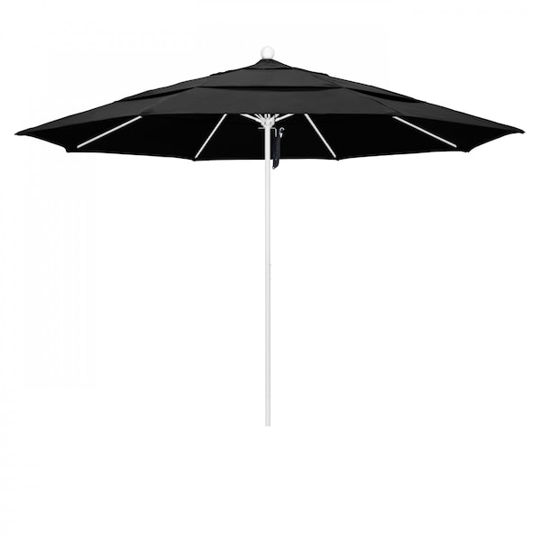 March Patio Umbrella, Octagon, 107" H, Olefin Fabric, Black ALTO118170-F32-DWV