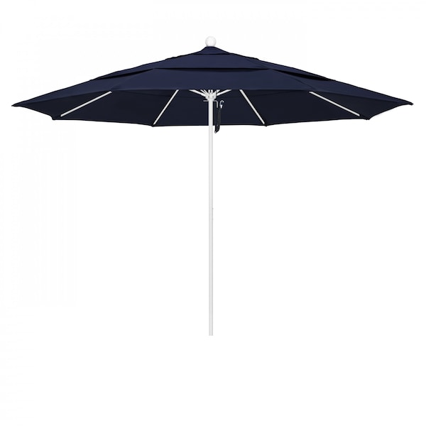 March Patio Umbrella, Octagon, 107" H, Pacifica Fabric, Navy ALTO118170-SA39-DWV