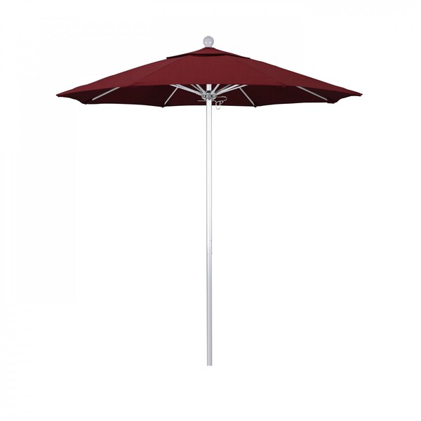 California Umbrella Patio Umbrella, Octagon, 96" H, Sunbrella Fabric, Spectrum Ruby 194061002780 - main