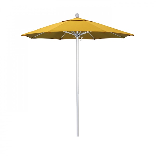 California Umbrella Patio Umbrella, Octagon, 96" H, Sunbrella Fabric, Sunflower Yellow 194061003022 - main