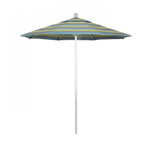 California Umbrella Patio Umbrella, Octagon, 96" H, Sunbrella Fabric, Astoria Lagoon 194061003138 - main