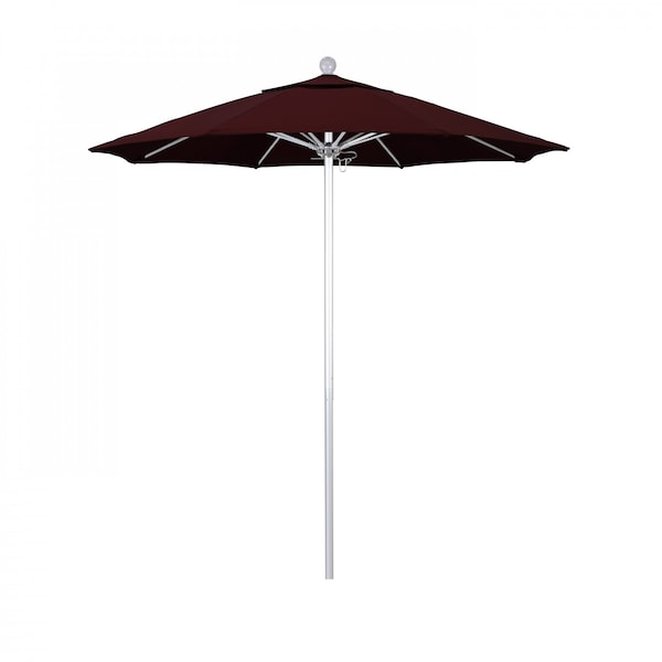 March Patio Umbrella, Octagon, 96" H, Pacifica Fabric, Burgundy ALTO758002-SA36