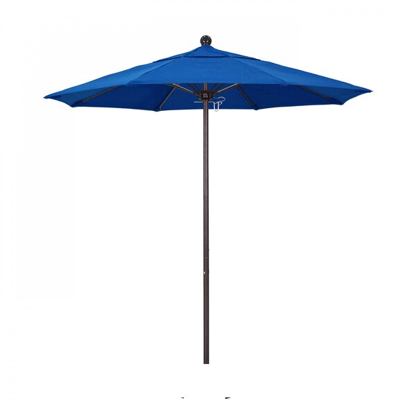 California Umbrella Patio Umbrella, Octagon, 96" H, Sunbrella Fabric, Pacific Blue 194061003657 - main
