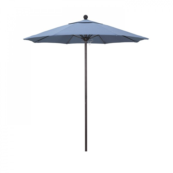 California Umbrella Patio Umbrella, Octagon, 96" H, Sunbrella Fabric, Air Blue 194061003749 - main