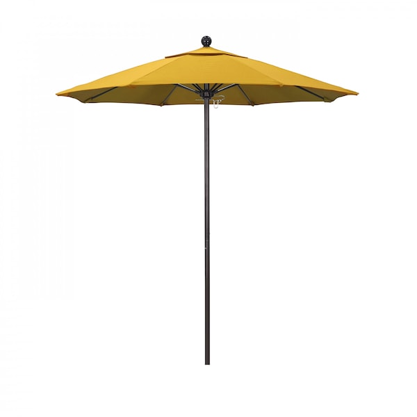 California Umbrella Patio Umbrella, Octagon, 96" H, Sunbrella Fabric, Sunflower Yellow 194061003886 - main