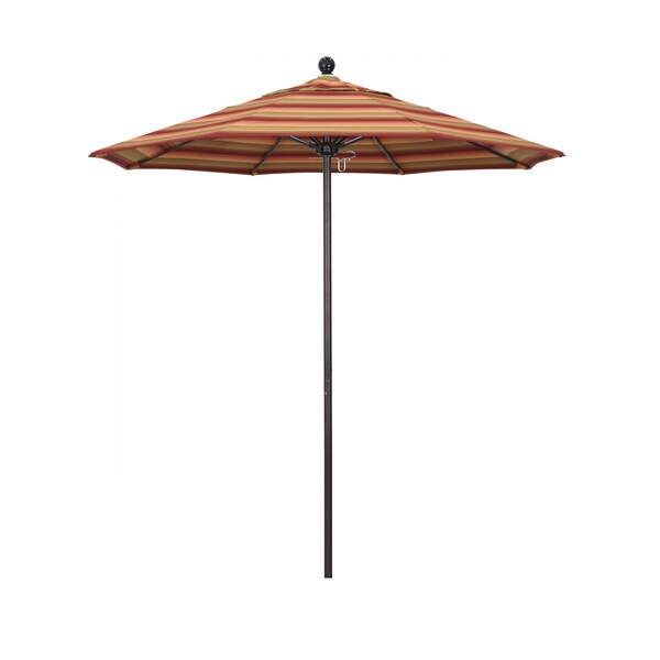 California Umbrella Patio Umbrella, Octagon, 96" H, Sunbrella Fabric, Astoria Sunset 194061003985 - main