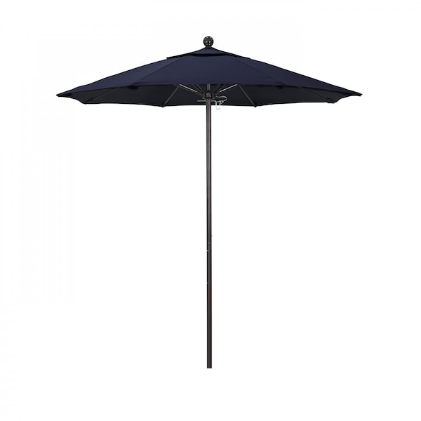 March Patio Umbrella, Octagon, 96" H, Olefin Fabric, Navy ALTO758117-F09