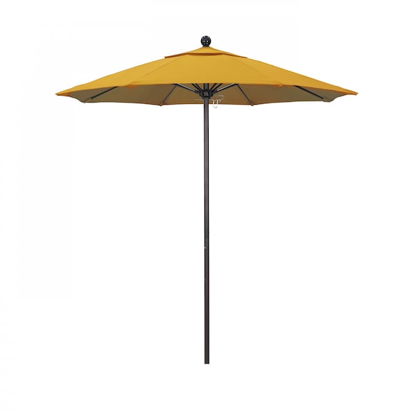 March Patio Umbrella, Octagon, 96" H, Olefin Fabric, Lemon ALTO758117-F25