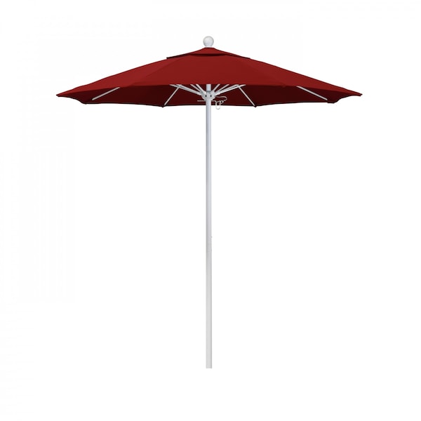 California Umbrella Patio Umbrella, Octagon, 96" H, Sunbrella Fabric, Jockey Red 194061004531 - main