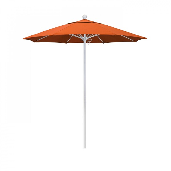 March Patio Umbrella, Octagon, 96" H, Sunbrella Fabric, Melon ALTO758170-5415