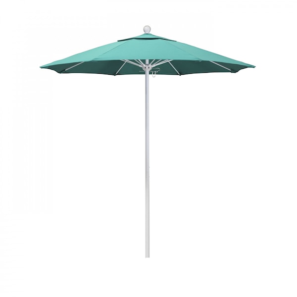 March Patio Umbrella, Octagon, 96" H, Sunbrella Fabric, Aruba ALTO758170-5416