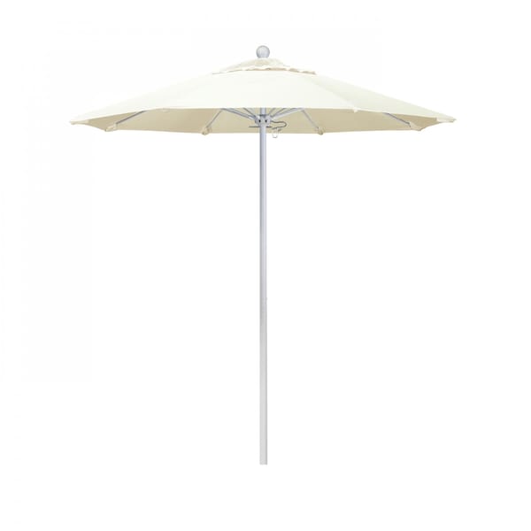 March Patio Umbrella, Octagon, 96" H, Sunbrella Fabric, Canvas ALTO758170-5453