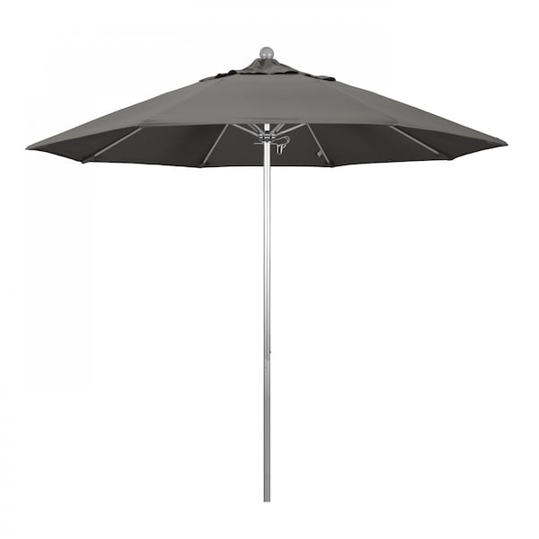 March Patio Umbrella, Octagon, 103" H, Sunbrella Fabric, Charcoal ALTO908002-54048