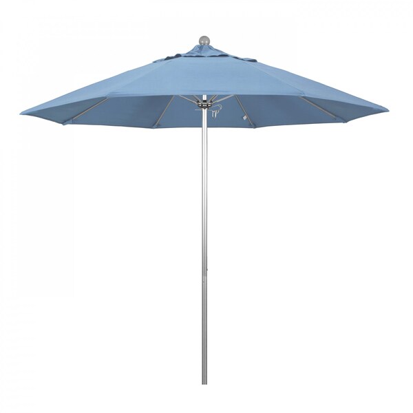 California Umbrella Patio Umbrella, Octagon, 103" H, Sunbrella Fabric, Air Blue 194061005460 - main