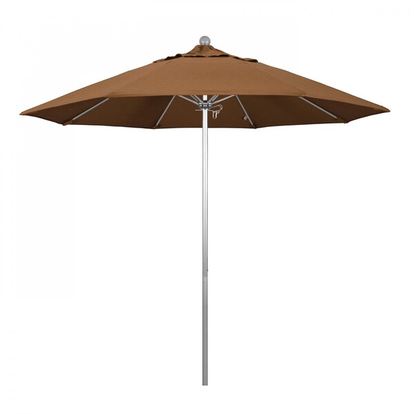 March Patio Umbrella, Octagon, 103" H, Sunbrella Fabric, Teak ALTO908002-5488