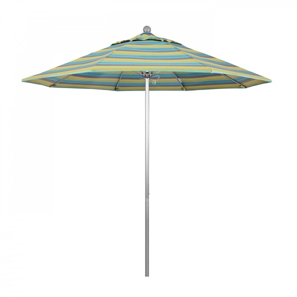 California Umbrella Patio Umbrella, Octagon, 103" H, Sunbrella Fabric, Astoria Lagoon 194061005712 - main