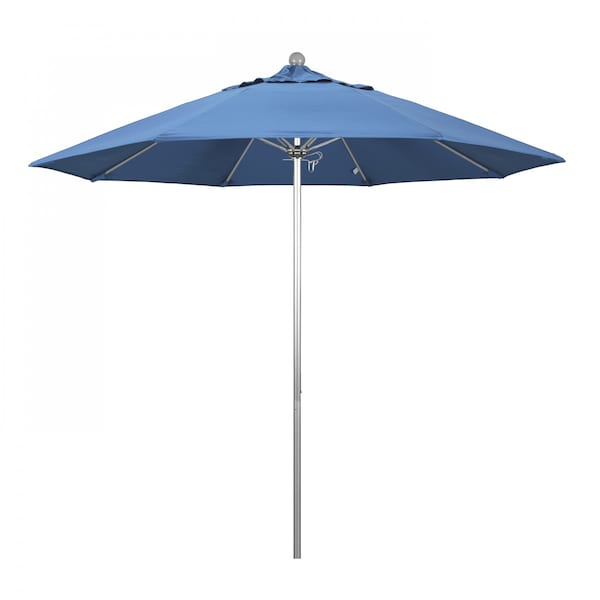 California Umbrella Patio Umbrella, Octagon, 103" H, Olefin Fabric, Frost Blue 194061005866 - main