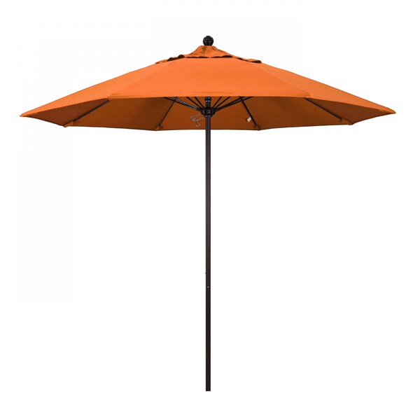 California Umbrella Patio Umbrella, Octagon, 103" H, Sunbrella Fabric, Tangerine 194061006337 - main