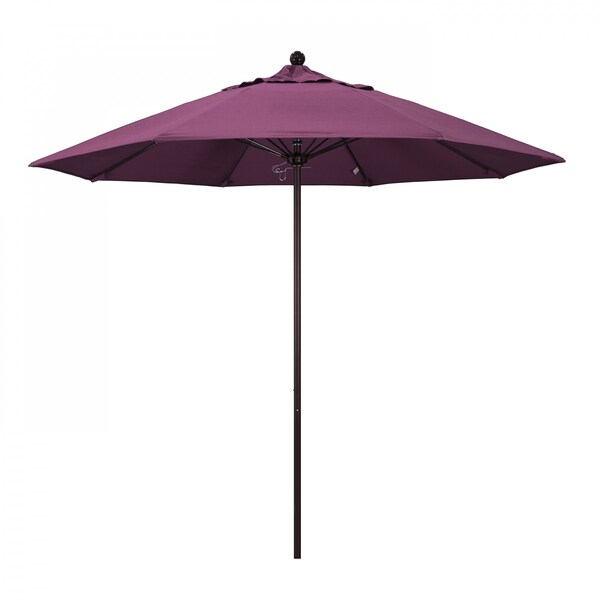 March Patio Umbrella, Octagon, 103" H, Sunbrella Fabric, Iris ALTO908117-57002