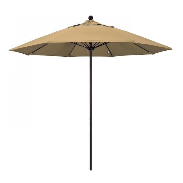 March Patio Umbrella, Octagon, 103" H, Olefin Fabric, Champagne ALTO908117-F67