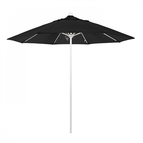 March Patio Umbrella, Octagon, 103" H, Sunbrella Fabric, Black ALTO908170-5408