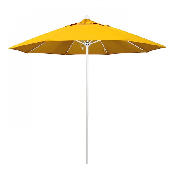 March Patio Umbrella, Octagon, 103" H, Sunbrella Fabric, Sunflower Yellow ALTO908170-5457