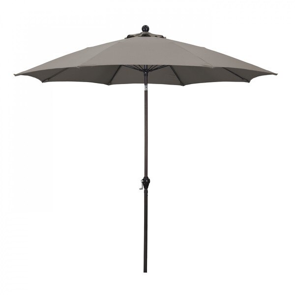 California Umbrella Patio Umbrella, Octagon, 102" H, Polyester Fabric, Taupe ALUS908117-P19