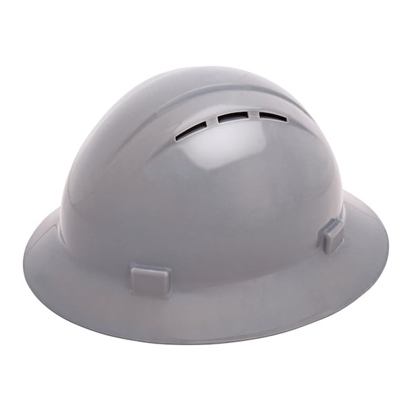 Deltaplus Hard Hat, Americana, Polyethylene, 4 Point Ratchet, Type 1, Class C, Gray WEL19637GY - main