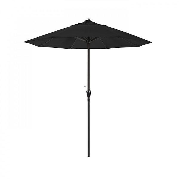 California Umbrella Patio Umbrella, Octagon, 97.88" H, Sunbrella Fabric, Black 194061008157 - main