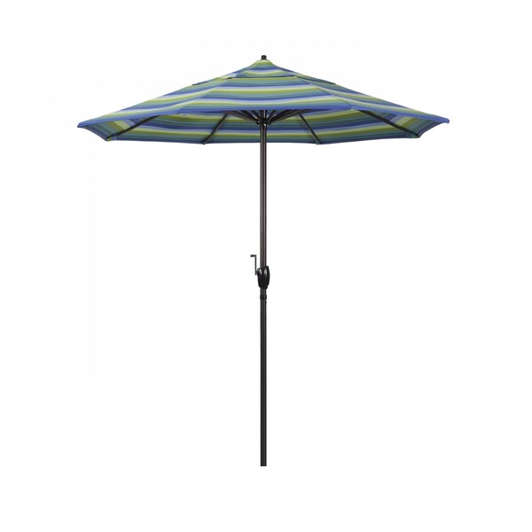 California Umbrella Patio Umbrella, Octagon, 97.88" H, Sunbrella Fabric, Seville Seaside 194061008393 - main