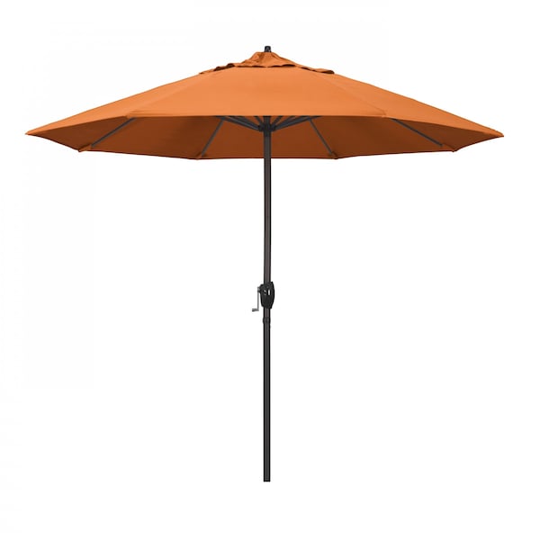 California Umbrella Patio Umbrella, Octagon, 102" H, Sunbrella Fabric, Tangerine 194061008997 - main