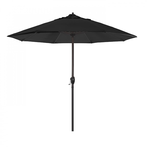 California Umbrella Patio Umbrella, Octagon, 102" H, Sunbrella Fabric, Black 194061009017 - main