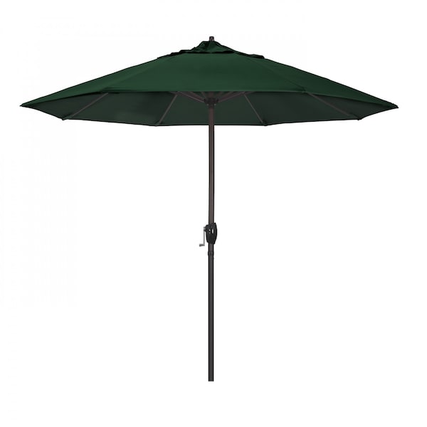 California Umbrella Patio Umbrella, Octagon, 102" H, Sunbrella Fabric, Forest Green 194061009147