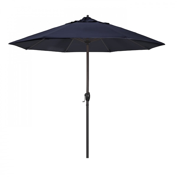 California Umbrella Patio Umbrella, Octagon, 102" H, Olefin Fabric, Navy 194061009383