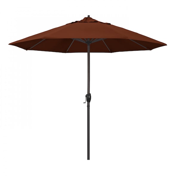 California Umbrella Patio Umbrella, Octagon, 102" H, Pacifica Fabric, Brick 194061009703