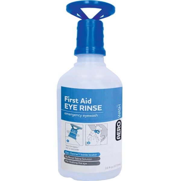 Aerowash Refill Bottles For 75 Series Eyewash Sta AW16OZEPUS Zoro