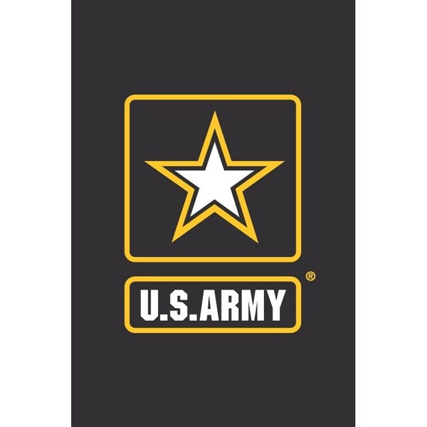 Annin Flagmakers Flag, US Army Bk/Gld Star, Grdn, 12" x 18" 379401 - main
