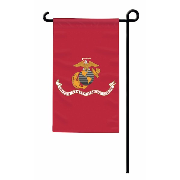 Annin Flagmakers Flag, USMC Seal, Garden, 12" x 18" 379403 - main