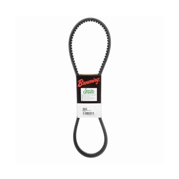 Zoro Select BX42 Cogged, Classical V-Belt, 45 in Outside Length, 21/32 in Top Width, 1 Ribs 46U055 - main