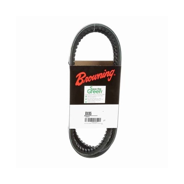 Zoro Select BX85 Cogged, Classical V-Belt, 88 in Outside Length, 21/32 in Top Width, 1 Ribs 46U075 - main