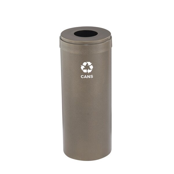 Glaro 15 gal Round Recycling Bin, Bronze Vein B-1242BV-BV-B4 - main